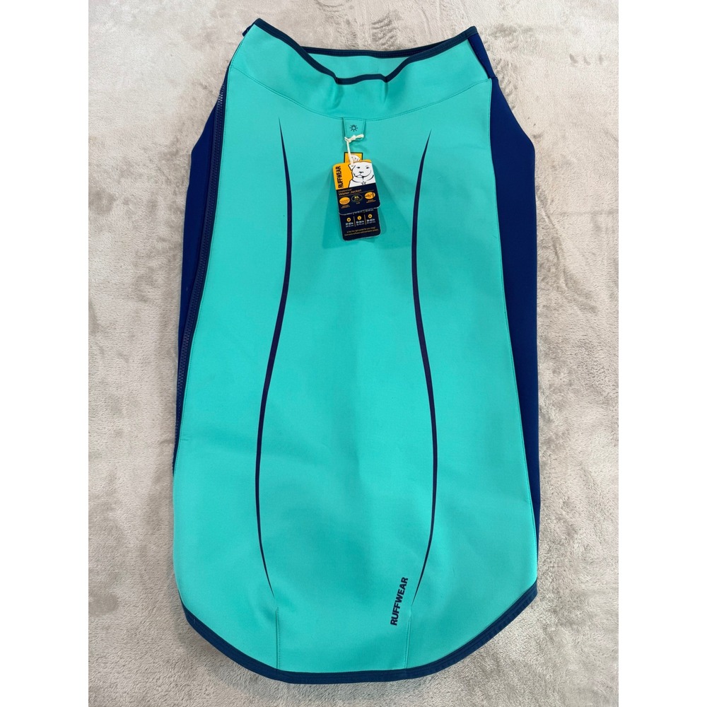 NWT Ruffwear Dog Water Jacket Undercoat Neoprene Teal Blue XL